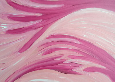 Painting called "Grabbing Hands"