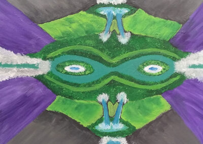 Painting called "Infinity Canyon"