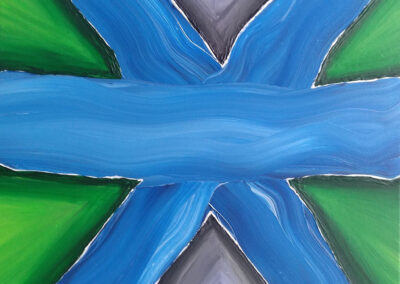 Painting called "Three Rivers Of Life"