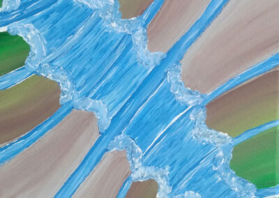 Painting called "Water Bugs In The Spring Of Life"